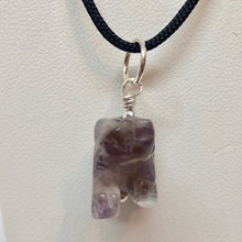 Load image into Gallery viewer, Roar! Carved Natural Amethyst Bear Sterling Silver Pendant 509252AMS - PremiumBead Alternate Image 4
