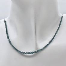 Load image into Gallery viewer, 17.5cts Blue Diamond Faceted Roundel Bead Strand 110361 - PremiumBead Primary Image 1
