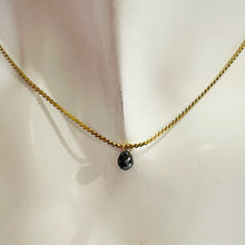 Load image into Gallery viewer, .82cts Natural Black Conflict Free Diamond 18K Pendant | 3/8 Inch Long |
