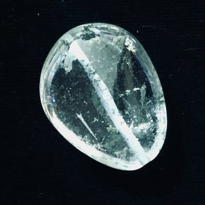 Lodalite Quartz Oval Pendant Bead | 27x20x12 mm | Clear Included | 1 Bead |