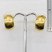 Load image into Gallery viewer, Vermeil Sterling Silver Post Curl Earrings | 3/4&quot; Long | Gold | 1 Pair|
