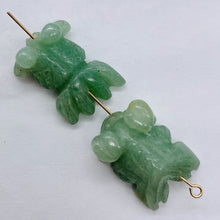Load image into Gallery viewer, Aventurine 1 Koi Carved Goldfish Bead | 23x11x5mm | Green
