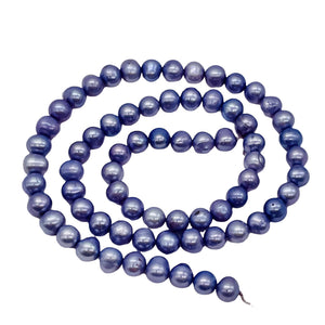 Fantastic Lavender Lilac Fresh Water Pearl Strand | Approx 57 Pearls | 6mm |