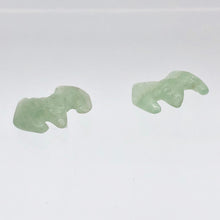 Load image into Gallery viewer, Spring 2 Hand Carved Aventurine Bat Beads | 21x16x5mm | Green - PremiumBead Alternate Image 3
