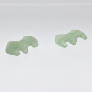 Spring 2 Hand Carved Aventurine Bat Beads | 21x16x5mm | Green - PremiumBead Alternate Image 3