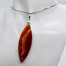 Load image into Gallery viewer, Sardonyx Sterling Silver Marquis Briolette Pendant | 2 3/4&quot; Long | Red | 1 each|
