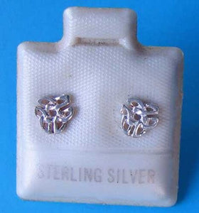 Celtic Sterling Silver Triskele Knot Earrings 10116G - PremiumBead Primary Image 1