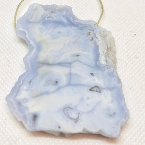 170cts Druzy Blue Chalcedony Designer Pendant Bead 9852G - PremiumBead Alternate Image 2