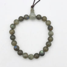 Load image into Gallery viewer, Shimmer Natural Labradorite Bead Stretchy Bracelet 8207 - PremiumBead Alternate Image 3
