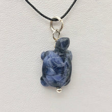 Load image into Gallery viewer, Charming! Sodalite Turtle &amp; Silver Pendant - PremiumBead Alternate Image 4
