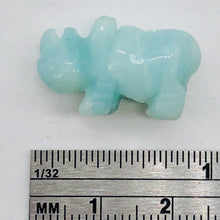 Load image into Gallery viewer, 2 Azurite Hand Carved Rhinoceros Beads, 21x13x8mm Blue | 21x13x8mm | Blue
