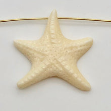 Load image into Gallery viewer, Starfish Carved Waterbuffalo Bone 27x24x5mm Bead 10646 | 27x24x5mm | Bone - PremiumBead Primary Image 1
