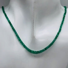 Load image into Gallery viewer, Emerald Graduated Faceted 17&quot; Strand Rondell | 2-3 mm | Green | 300 Beads |
