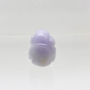 25cts Hand Carved Buddha Lavender Jade Pendant Bead | 21x14x9mm | Lavender - PremiumBead Alternate Image 9