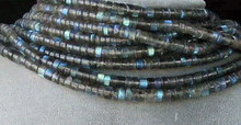 Load image into Gallery viewer, 8 Fiery Labradorite Wheel Beads 005779 - PremiumBead Primary Image 1
