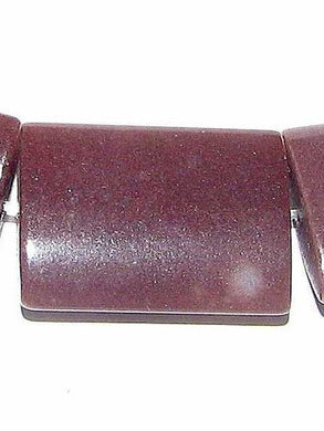 2 Plum Muscovite 20x15x5mm Rectangle Pendant Bead 8425 - PremiumBead Alternate Image 3