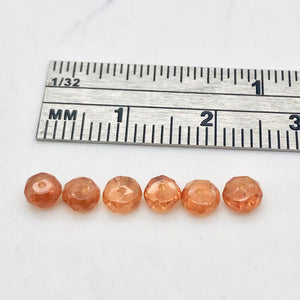 Very Rare!! 6 AAA Mandarin Garnet 4mm Beads! - PremiumBead Primary Image 1