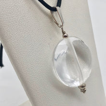 Load image into Gallery viewer, Artisan Created Faceted Wheel Quartz Sterling Silver Pendant 506657A - PremiumBead Alternate Image 4
