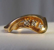 Load image into Gallery viewer, Natural Diamonds Solid 14K Yellow Gold Ring Size 6 3/4 9982AL - PremiumBead Alternate Image 5
