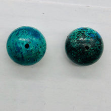 Load image into Gallery viewer, Two Beads of Chrysocolla 17x14mm Roundel Beads 9651
