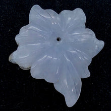 Load image into Gallery viewer, 35.5cts Exquisitely Hand Carved Blue Chalcedony Flower Pendant Bead - PremiumBead Alternate Image 2
