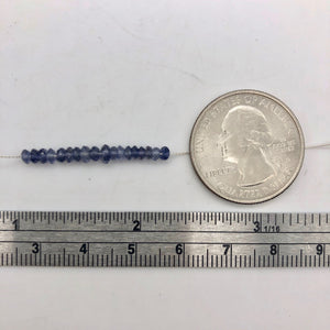 Fabulous Indigo Iolite Faceted Roundel Beads | 18 Beads | 3x2-2.5mm | 005037 - PremiumBead Alternate Image 5