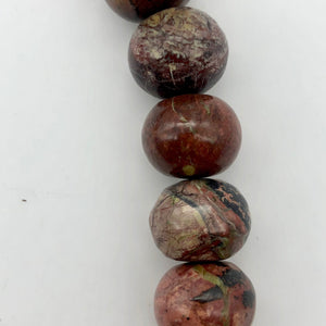 Natural Multi-hue Red/Brown Turquoise Roundel Bead Strand - PremiumBead Alternate Image 5