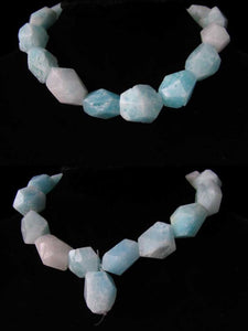 801cts Hemimorphite Faceted Nugget Bead Strand 110390H - PremiumBead Primary Image 1