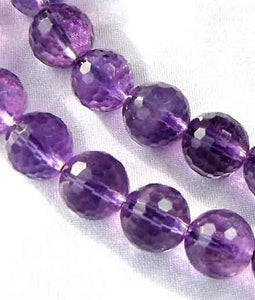 3 Royal Natural 10mm Faceted Round Amethyst 9384 - PremiumBead Alternate Image 3