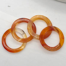 Load image into Gallery viewer, Carnelian Agate Picture Frame Bead | 37x3.5mm | Orange | 23mm opening |
