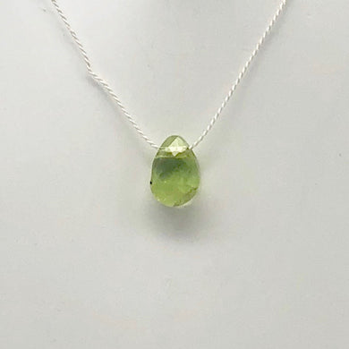 Peridot Faceted Briolette Bead | 1.4 cts | 7x5x4mm | Green | 1 bead | - PremiumBead Primary Image 1