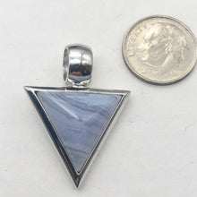 Load image into Gallery viewer, Semi Precious Stone Jewelry Blue Lace Agate Pendant Necklace in Sterling Silver - PremiumBead Alternate Image 5
