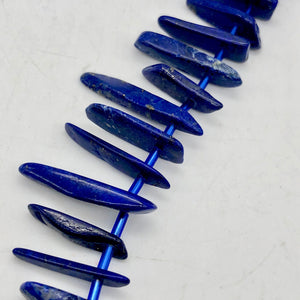 Stunning Natural Lapis Pendant Bead Strand | 15x3x5 to 28x4x5mm | Blue | 58 bds| - PremiumBead Alternate Image 6