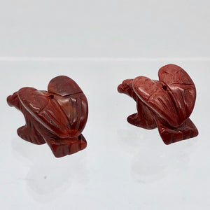 2 Soaring Carved Brecciated Jasper Eagle Beads | 21x16x14mm | Red - PremiumBead Alternate Image 9
