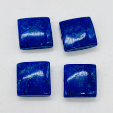 Load image into Gallery viewer, Lapis Lazuli Square | 13x13x5mm | Blue Silver | 4 Beads
