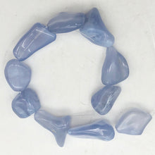 Load image into Gallery viewer, Half Strand of Blue Chalcedony 10 Pendant Beads - PremiumBead Primary Image 1
