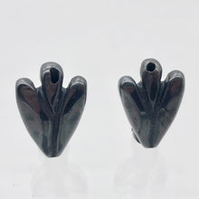 Load image into Gallery viewer, Loving Hand Carved Hematite Guardian Angel Figurine | 21x14x8mm | Silver Black - PremiumBead Alternate Image 9

