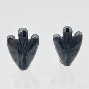 Loving Hand Carved Hematite Guardian Angel Figurine | 21x14x8mm | Silver Black - PremiumBead Alternate Image 9