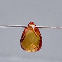 Load image into Gallery viewer, Sapphire, Faceted Padparadscha .47ct Briolette | 5x3.5mm | Orange | 1 Bead |
