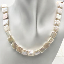 Load image into Gallery viewer, Beautiful White 11x11x4mm Square Coin FW Pearl 16&quot; strand - PremiumBead Primary Image 1
