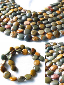 4 Oregon Owyhee Jasper Coin Beads 008939 - PremiumBead Alternate Image 3