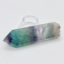 Load image into Gallery viewer, Fluorite Rainbow Crystal with Natural End |2.75x.88x.5&quot;|Green Blue Purple| 1444Q - PremiumBead Alternate Image 9
