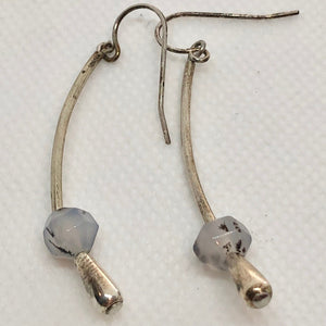 Unique Montana Agate & Silver Earrings 6486 - PremiumBead Alternate Image 2