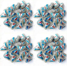 Load image into Gallery viewer, 5 Aqua Blue Cloisonne Butterfly Pendant Beads 8635D - PremiumBead Alternate Image 2

