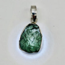Load image into Gallery viewer, Moldavite Sterling Silver Pendant| 1 1/8&quot; Long | Green | 1 Pendant |
