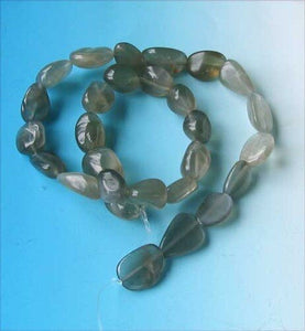 Darling Gray Moonstone Pebble Bead Strand 110481D - PremiumBead Primary Image 1