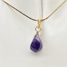 Load image into Gallery viewer, AAA Amethyst Faceted Twist Briolette Pendant | 12.5x8mm, 1&quot; Long | Purple - PremiumBead Alternate Image 6
