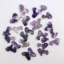 Load image into Gallery viewer, Howling Carved Amethyst Standing Wolf / Coyote Figurine | 22x16x8mm | Purple - PremiumBead Alternate Image 6
