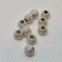 Load image into Gallery viewer, 8 Star Dust 3mm Shimmering Silver Round Beads 007845 - PremiumBead Primary Image 1
