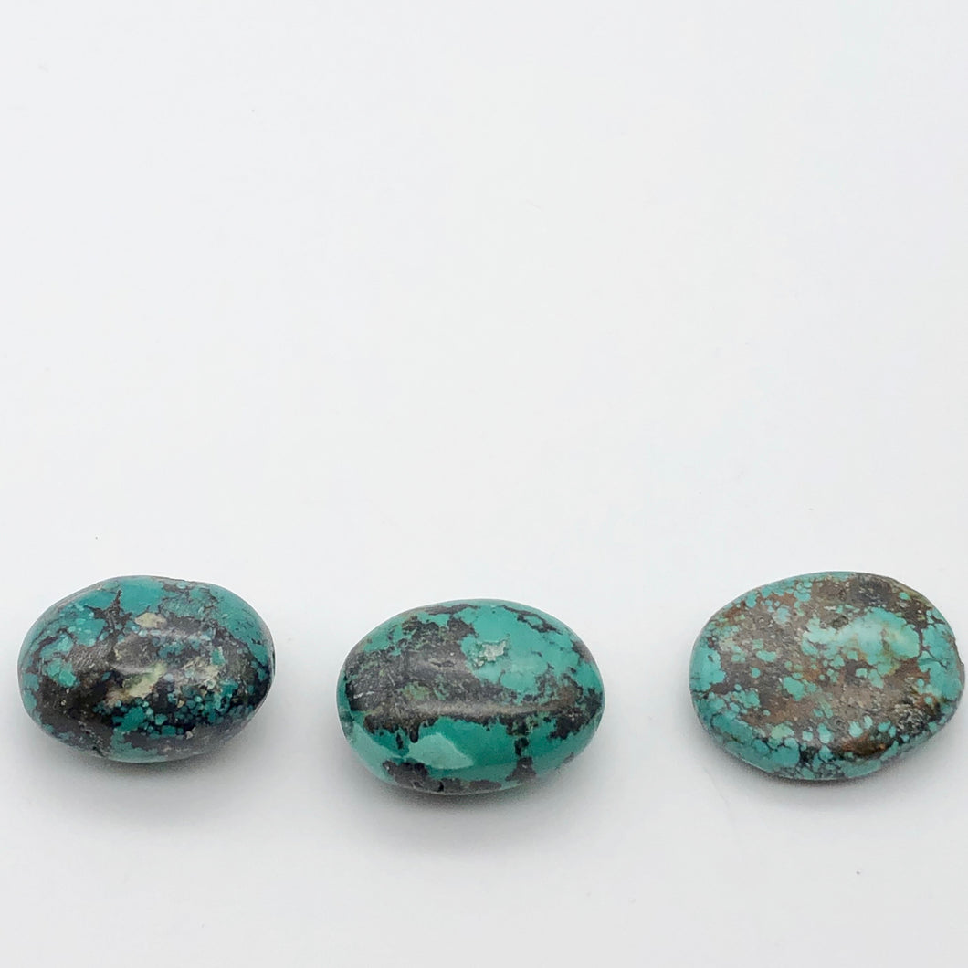 Genuine Natural Turquoise Nugget Beads 135cts | 27x21x9mm to 24x19x14mm | 3 Bds|